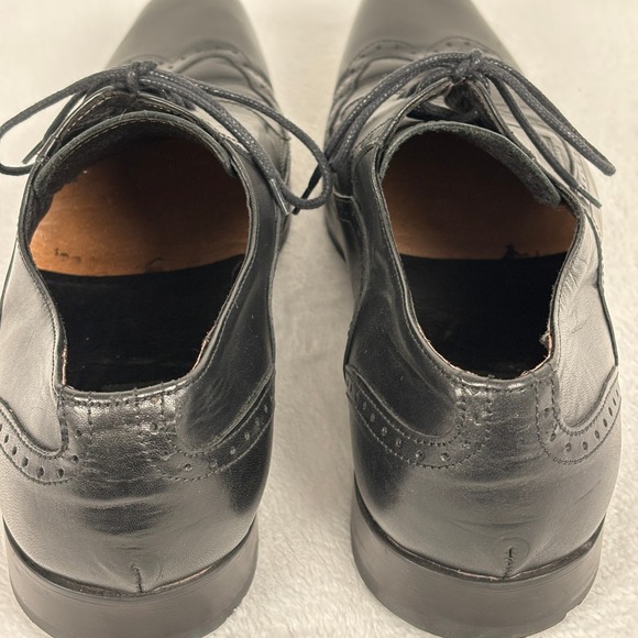 To‎ Boot New York Adam Derrick Black Leather Wingtip Oxford Dress Shoes 13 Italy main image 13